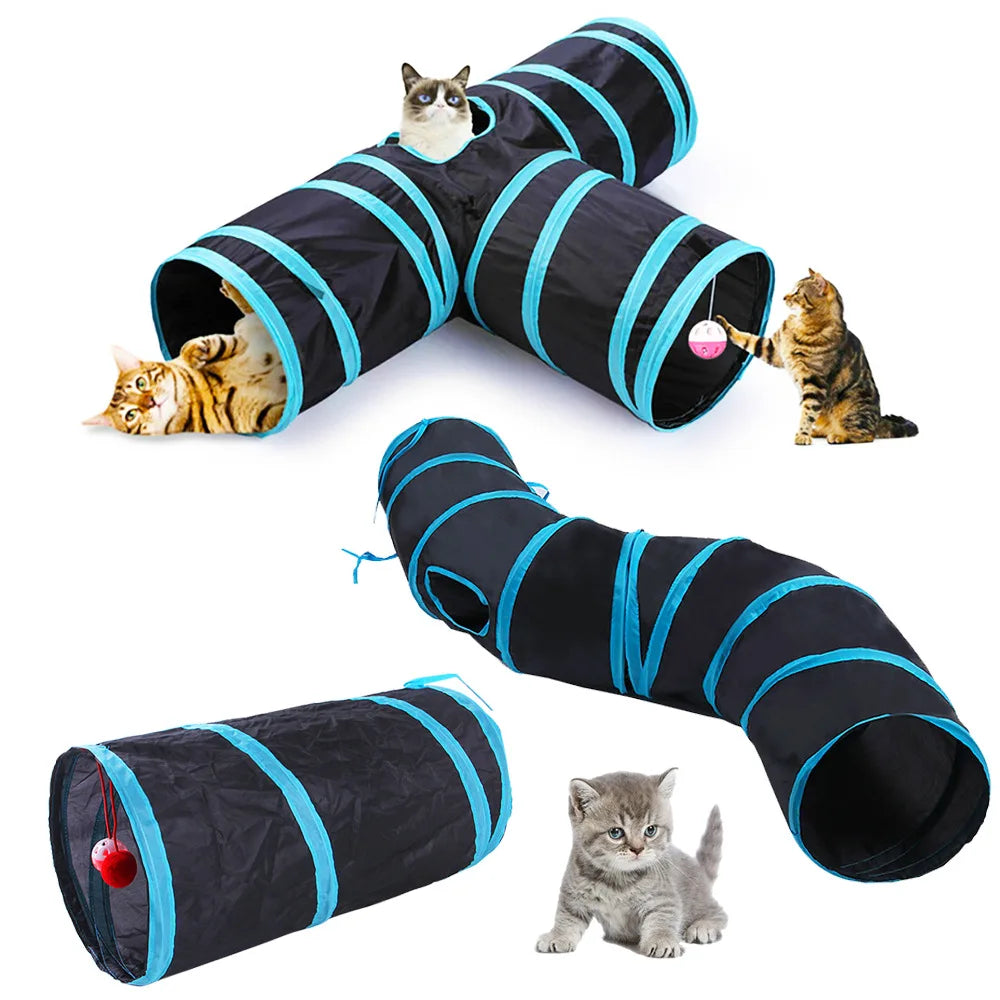 Katzentunnel – Faltbarer Spieltunnel für Katzen