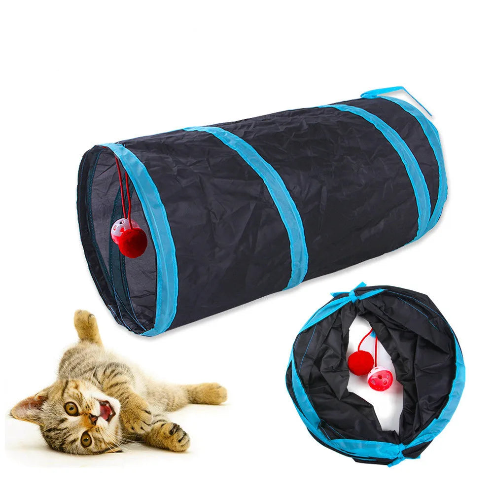 Katzentunnel – Faltbarer Spieltunnel für Katzen