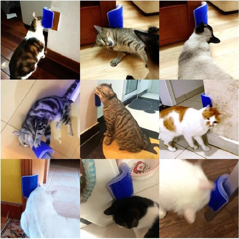 Katzenschaber Massager – Kratz- und Massagebürste für Katzen