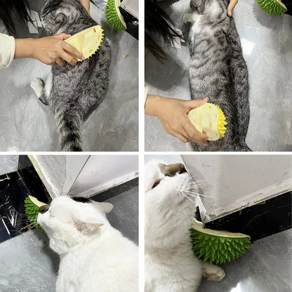 Katzenschaber Massager – Kratz- und Massagebürste für Katzen